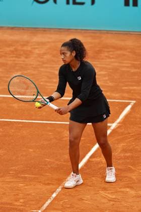 Robin Montgomery (USA), APRIL 26, 2024 - Tennis : Robin Montgomery during singles round of 64 match against Katie Boulter on the WTA, Tennis Damen 1000 tournaments Mutua Madrid Open tennis tournament at the Caja Magica in Madrid, Spain. Noxthirdxpartyxsales  (251365020)