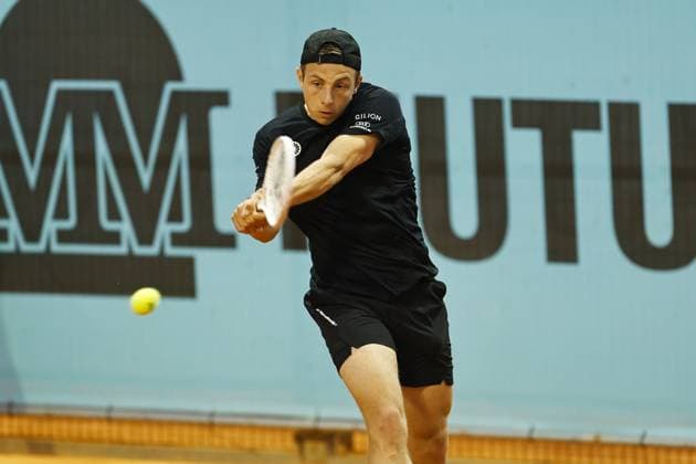Tallon Griekspoor (NED), APRIL 26, 2024 - Tennis : Tallon Griekspoor during singles round of 64 match against Taro Daniel on the ATP, Tennis Herren tour Masters 1000 Mutua Madrid Open tennis tournament at the Caja Magica in Madrid, Spain. Noxthirdxpartyxsales  (251365620)