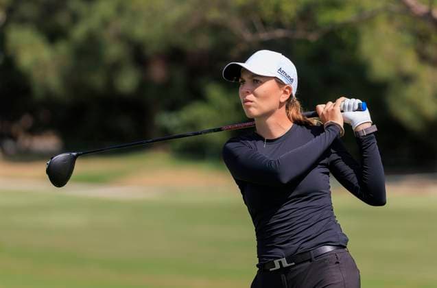 April 26, 2024, Los Angeles, California, USA: Morgane Metraux during Round 2 of the JM Eagle LA Championship presented by Plastpro on Friday April 26, 2024 at the Wilshire Country Club in Los Angeles, California. JAVIER ROJAS PI Los Angeles USA - ZUMAp124 20240426_zaa_p124_030 Copyright: xJavierxRojasx