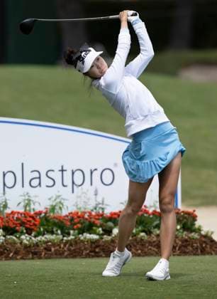 April 26, 2024, Los Angeles, California, USA: GRACE KIM shot a 66 on Round 2 of the 2024 JM Eagle LA Championship to keep her lead. She goes into Round 3 12 strokes under par. Los Angeles USA - ZUMAh234 20240426_zsp_h234_002 Copyright: xMarkxEdwardxHarrisx