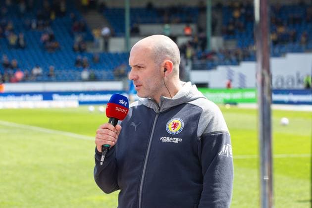 Soccer I Men I Season 2023 2024 I 2 Bundesliga I 31 Matchday I Eintracht Braunschweig Hamburger SV I 27 04 2024 Daniel Scherning, Coach Eintracht Braunschweig Interview Braunschweig Eintracht Stadium Lower Saxony Germany Copyright: xLobecax xHenningxRohlfsx