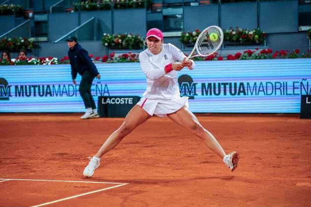 Mutua Madrid Open 2024: Iga Swiatek Vs Sorana Cirstea in Spain - 27 Apr 2024 Iga Swiatek of Poland plays against Sorana Cîrstea of Romania on Day Six of the Mutua Madrid Open 2024 tournament at La Caja Magica. Final score; Iga Swiatek 2:0 Sorana Cirstea. Usera Spain Copyright: xMiguelxReisx xSOPAxImagesx Mutua Madrid Open MR -4490