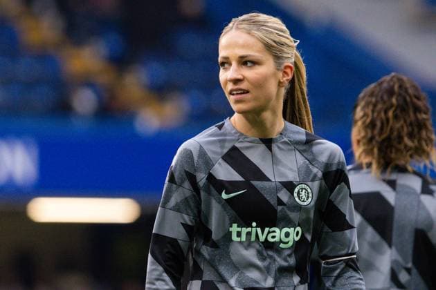 Chelsea Women v FC Barcelona, Barca Women UEFA Womens Champions League Melanie Leupolz of Chelsea Women warming up before the UEFA Womens Champions League Semi-final Second Leg match at Stamford Bridge, London Copyright: xChrisxMyattx FIL-20094-0018 UK Newspapers OUT