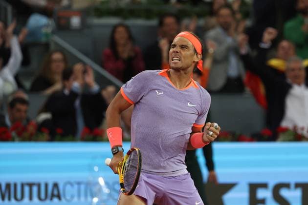 Rafael Nadal (Esp) TENNIS : Mutua Madrid Open 2024 - 27 04 2024 AntoineCouvercelle Panoramic 