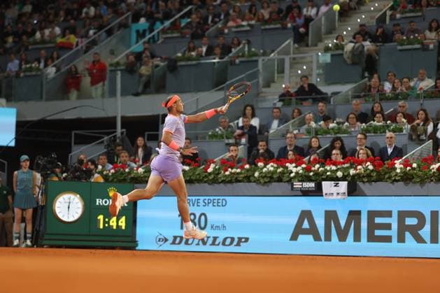 Rafael Nadal (Esp) TENNIS : Mutua Madrid Open 2024 - 27 04 2024 AntoineCouvercelle Panoramic 