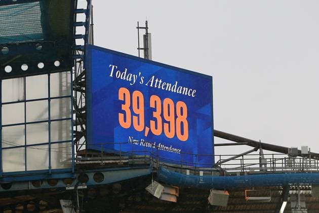 27th April 2024; Stamford Bridge, London, England: UEFA Womens Champions League Football, Semi Final, Second Leg, Chelsea versus Barcelona; Record Chelsea Women attendance of 39,398.  ActionPlus12635712 KatiexChan