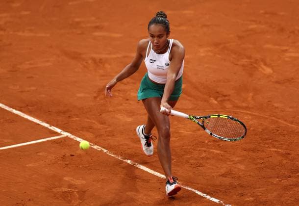 Leylah Fernandez of Canada in action Mutua Madrid Open, Day 6, Tennis, La Caja Magica, Madrid, Spain - 27 Apr 2024  Copyright: xEllaxLing Shutterstockx 14447601bl