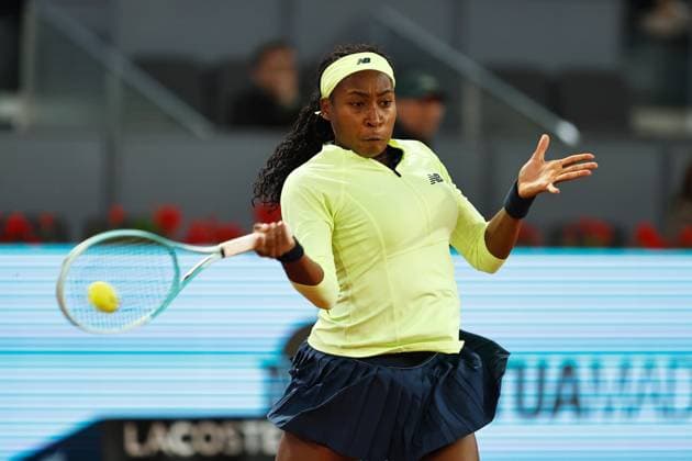 Coco Gauff (USA), APRIL 27, 2024 - Tennis : Coco Gauf during singles round of 32 match against Dayana Yastremska on the WTA, Tennis Damen 1000 tournaments Mutua Madrid Open tennis tournament at the Caja Magica in Madrid, Spain. Noxthirdxpartyxsales  (251464712)