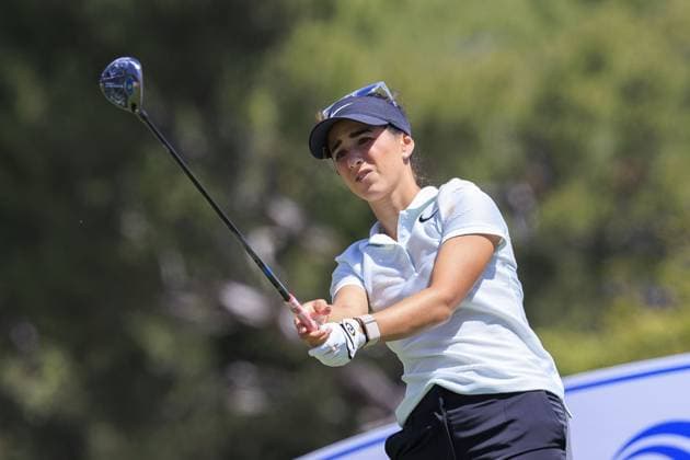 April 27, 2024, Los Angeles, California, USA: Isabella Fierro during Round 3 of the JM Eagle LA Championship presented by Plastpro on Saturday April 27, 2024 at the Wilshire Country Club in Los Angeles, California. ARIANA RUIZ PI Los Angeles U.S - ZUMAp124 20240427_zaa_p124_034 Copyright: xArianaxRuizx