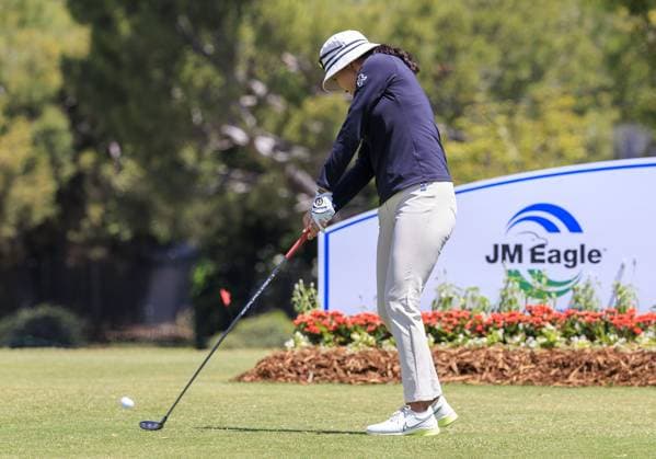 April 27, 2024, Los Angeles, California, USA: Haeji Kang during Round 3 of the JM Eagle LA Championship presented by Plastpro on Saturday April 27, 2024 at the Wilshire Country Club in Los Angeles, California. ARIANA RUIZ PI Los Angeles U.S - ZUMAp124 20240427_zaa_p124_082 Copyright: xArianaxRuizx