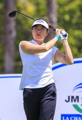April 27, 2024, Los Angeles, California, USA: Jennifer Chang during Round 3 of the JM Eagle LA Championship presented by Plastpro on Saturday April 27, 2024 at the Wilshire Country Club in Los Angeles, California. ARIANA RUIZ PI Los Angeles U.S - ZUMAp124 20240427_zaa_p124_120 Copyright: xArianaxRuizx