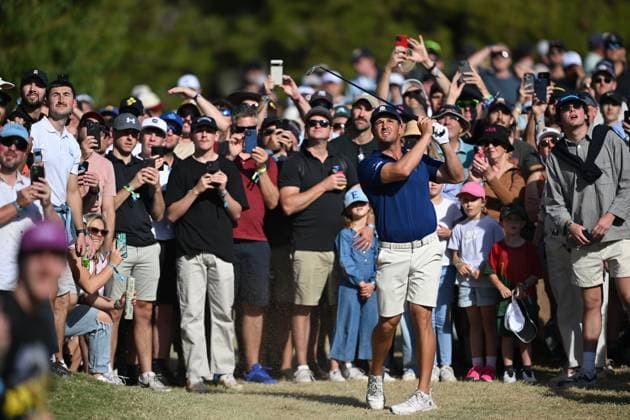 LIV GOLF ADELAIDE, Bryson DeChambeau during the final round of LIV Golf Adelaide at the Grange Golf Club in Adelaide, Sunday, April 28, 2024. ( NO ARCHIVING, EDITORIAL USE ONLY, NO USE IN BOOKS WITHOUT CONSENT ADELAIDE SOUTH AUSTRALIA AUSTRALIA  Copyright: xMICHAELxERREYx 20240428124913462193