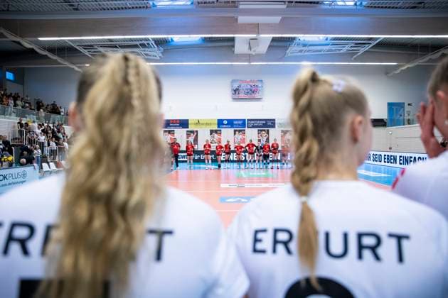 2 Bundesliga Women Pro Schwarz Weiss Erfurt vs Stralsunder Wildcats 27 04 2024 Stralsunder Wildcats 2 Bundesliga Women Pro Schwarz Weiss Erfurt vs Stralsunder Wildcats Riethsporthalle Erfurt 27 04 2024 Copyright: xBEAUTIFULxSPORTS Duehringx
