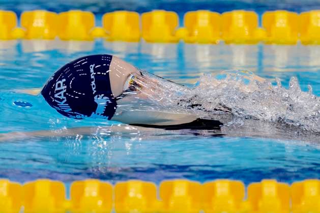 28.04.24 Berlin: Deutsche Meisterschaften im Schwimmen in Berlin, Tag 4, Vorlauefe, Maya Werner, SV Nikar Heidelberg Deutsche Meisterschaften im Schwimmen in Berlin Berlin *** 28 04 24 Berlin German Swimming Championships in Berlin, Day 4, Vorlauefe, Maya Werner, SV Nikar Heidelberg German Swimming Championships in Berlin Berlin Copyright: xEibner-Pressefotox xJoxKleindlx EP_akg