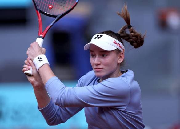 Elena Rybakina of Kazakhstan in action Mutua Madrid Open, Day 7, Tennis, La Caja Magica, Madrid, Spain - 28 Apr 2024  Copyright: xEllaxLing Shutterstockx 14447603t