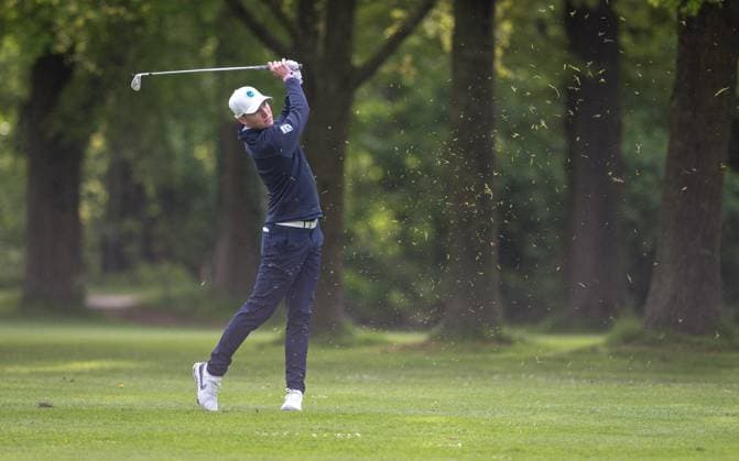Golf, Season 2023 24, NRW Championships, 28 04 2024, Willy Schniedwind Team Prize, Men, Organizer GC Wasserburg Anholt Maximilian Wilms GC Hubbelrath , Anholt Sports facility GC Wasserburg Anholt North Rhine-Westphalia Germany 240428_go_gc-wasserburg-anholt_nrw-meisterschaften_28966