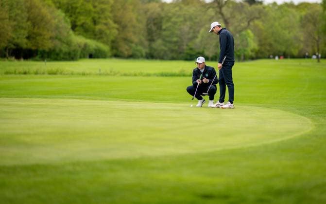 Golf, Season 2023 24, NRW Championships, 28 04 2024, Willy Schniedwind Team Prize, Men, Organizer GC Wasserburg Anholt f l Maximilian Wilms GC Hubbelrath , Christian Hellwig GC Hubbelrath , Anholt Sports facility GC Wasserburg Anholt North Rhine-Westphalia Germany 240428_go_gc-wasserburg-anholt_nrw-meisterschaften_29458