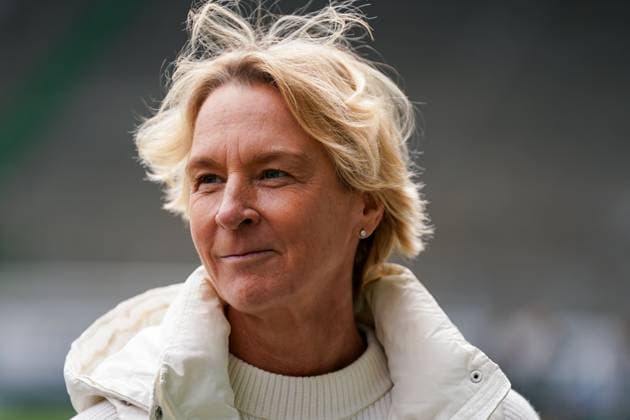 28 04 2024, St Gallen, kybunpark, Quarterfinals FC St Gallen 1879 FC Basel 1893, Former german and swiss head coach Martina Voss Tecklenburg St Gallen kybunpark St Gallen Switzerland  Copyright: xJustPictures.ch DanielaxPorcellix