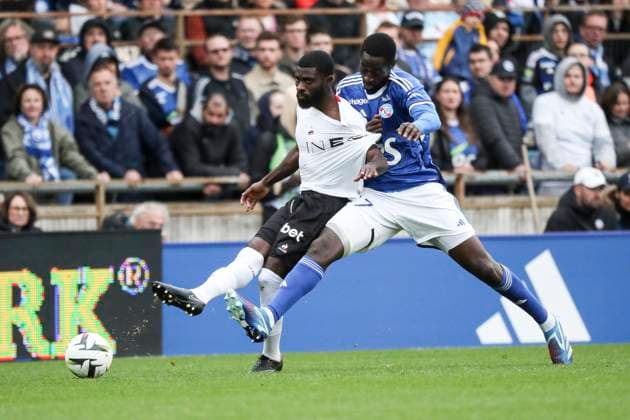 IBRAHIMA SISSOKO 27 (RCS) FOOTBALL : Ligue 1 RC Strasbourg vs Niza - 28 04 2024 (Strasbourg - France) ElyxandroCegarra Panoramic 