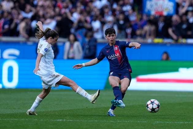 ELISA DE ALMEIDA (5) FOOTBALL FEMININ : Paris Saint Germain Vs Olympique Lyonnais - Ligue des Champions - 28 04 2024 GlennGervot Panoramic 