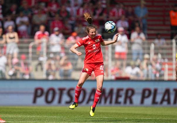 Marie Becker Union Berlin heads, Regionalliga Nordost Frauen, Union Berlin vs Hertha Berlin, Stadion An der Alten Försterei on April 28, 2024 in Berlin, Germany Photo by Ulrik Pedersen DeFodi Images Marie Becker Union Berlin heads, Regionalliga Nordost Frauen, Union Berlin vs Hertha Berlin, Stadion An der Alten Försterei on April 28, 2024 in Berlin, Germany Photo by Ulrik Pedersen DeFodi Images DFB DFL REGULATIONS PROHIBIT ANY USE OF PHOTOGRAPHS AS IMAGE SEQUENCES AND OR QUASI VIDEO Defodi 659 132647 01000787 Defodi-659 DFB DFL REGULATIONS PROHIBIT ANY USE OF PHOTOGRAPHS AS IMAGE SEQUENCES AND OR QUASI-VIDEO.