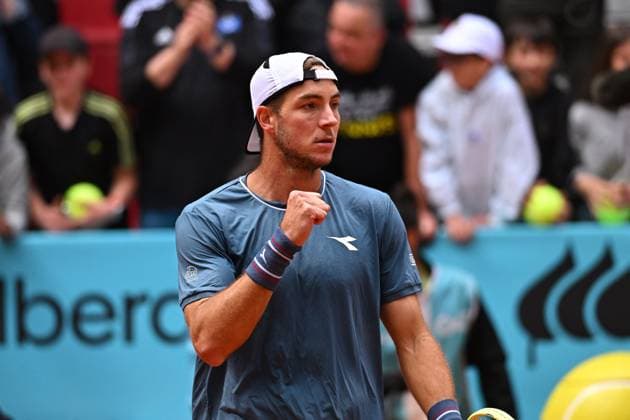 Mutua Madrid Open Jan-Lennard Struff (GER) during his second round match at the Mutua Madrid Open in Madrid, Spain, on April, 28, 2024. Photo by Corinne Dubreuil ABACAPRESS.COM Madrid Spain  Copyright: xDubreuilxCorinne ABACAx