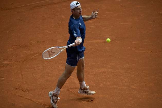 Mutua Madrid Open - Day Six Tallon Griekspoor of the Netherlands is in action during the 2024 ATP, Tennis Herren Tour Madrid Open tennis tournament at Caja Magica in Madrid, Spain, on April 28, 2024. Madrid Spain  Copyright: xJuanxCarlosxLucasx originalFilename:lucas-notitle240428_npUHE.jpg