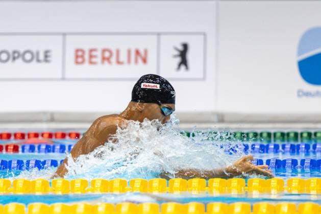 200m Brust Maenner A-Finale Melvin Imoudu (Potsdamer SV) 135. Deutsche Meisterschaften Schwimmen 2024, Berlin, Tag 4, 28.04.2024 135. Deutsche Meisterschaften Schwimmen 2024, Berlin, Tag 4, 28.04.2024 Berlin *** 200m Breaststroke Men A Final Melvin Imoudu Potsdamer SV 135 German Swimming Championships 2024, Berlin, Day 4, 28 04 2024 135 German Swimming Championships 2024, Berlin, Day 4, 28 04 2024 Berlin Copyright: xEibner-Pressefoto JadrankoxMarjax EP_JMC