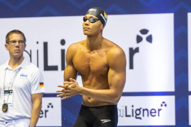 200m Brust Maenner A-Finale Melvin Imoudu (Potsdamer SV) 135. Deutsche Meisterschaften Schwimmen 2024, Berlin, Tag 4, 28.04.2024 135. Deutsche Meisterschaften Schwimmen 2024, Berlin, Tag 4, 28.04.2024 Berlin *** 200m Breaststroke Men A Final Melvin Imoudu Potsdamer SV 135 German Swimming Championships 2024, Berlin, Day 4, 28 04 2024 135 German Swimming Championships 2024, Berlin, Day 4, 28 04 2024 Berlin Copyright: xEibner-Pressefoto JadrankoxMarjax EP_JMC