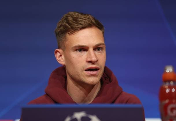 Munich, Germany 29 April 2024 Football, Men, UEFA Champions League, Season 2023 2024, FC Bayern Munich, Press conference Here in the picture Joshua Kimmich FC Bayern Munich at the press conference