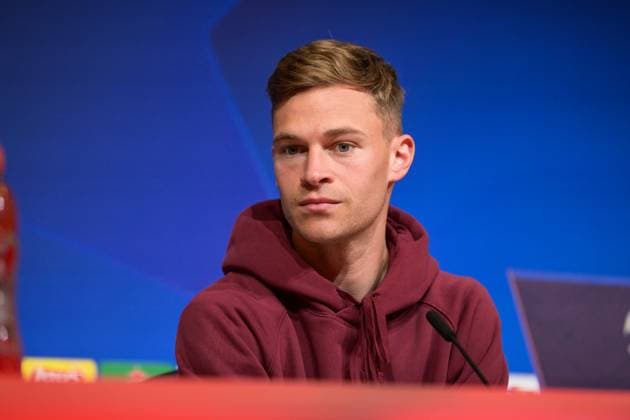 Soccer, UEFA Champions League, 20240429, Press conference FC Bayern Munich Real Madrid In the picture Joshua KIMMICH FC Bayern Munich, 6 Munich Allianz Arena Bayern Germany Copyright: Passion2Press MarkusxFischerx