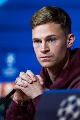 UEFA Champions League FC Bayern Munich Real Madrid Press Conference FC Bayern Munich 29 04 2024 Joshua Kimmich FC Bayern Munich, 6 Folded hands UEFA Champions League FC Bayern Munich Real Madrid Press Conference FC Bayern Munich, Munich, Allianz Arena Copyright: xBEAUTIFULxSPORTS Wunderlx