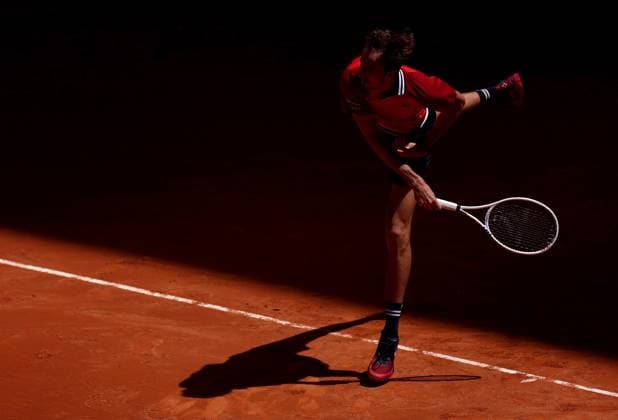 Daniil Medvedev of Russia in action Mutua Madrid Open, Day 8, Tennis, La Caja Magica, Madrid, Spain - 29 Apr 2024  Copyright: xEllaxLing Shutterstockx 14447604ad
