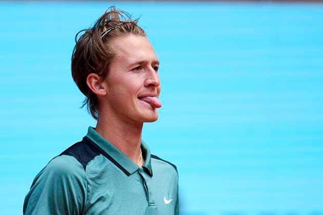 Mutua Madrid Open - Day Eight Sebastian Korda of United States reacts during day eight of the Mutua Madrid Open 2024 at Caja Magica on April 29, 2024, in Madrid, Spain. Madrid Caja Magica Madrid Spain RL_MMO24_00810 Copyright: xRicardoxLarreinax