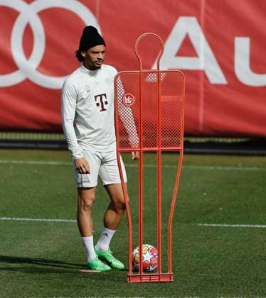 29 04 2024, FC Bayern final training, Saebenerstrasse Muenchen, Football, Sport, in the picture Leroy Sane FC Bayern Muenchen