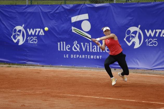 2024 - Open de Tennis de Saint Malo Katie Volynets (USA) TENNIS : 2024 - Open de Tennis de Saint Malo - 29 04 2024 JulienKammerer Panoramic 