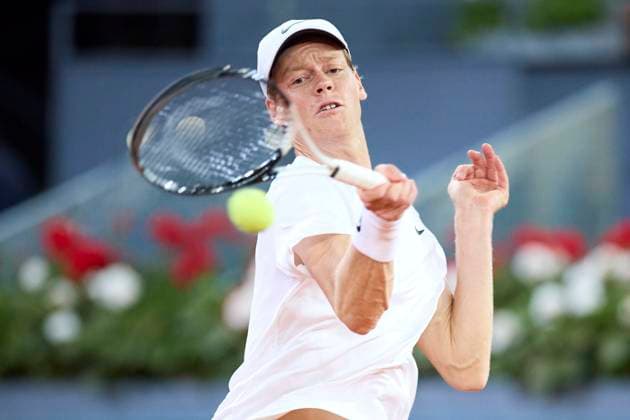 Mutua Madrid Open - Day Eight Jannik Sinner of Italy returns a shot against Pavel Kotov during day eight of the Mutua Madrid Open 2024 at Caja Magica on April 29, 2024, in Madrid, Spain. Madrid Caja Magica Madrid Spain RL_MMO24_00996 Copyright: xRicardoxLarreinax