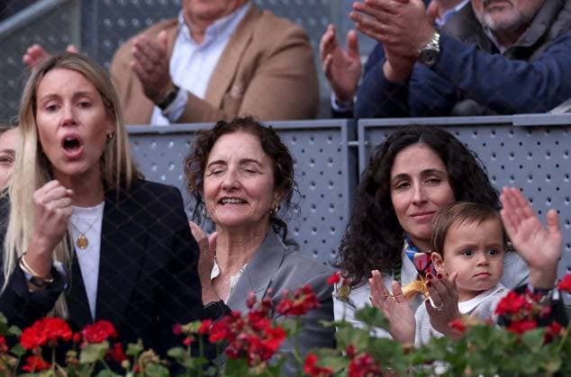 Rafael Nadal s son, wife and sister Mutua Madrid Open, Day 8, Tennis, La Caja Magica, Madrid, Spain - 29 Apr 2024  Copyright: xEllaxLing Shutterstockx 14447604cw