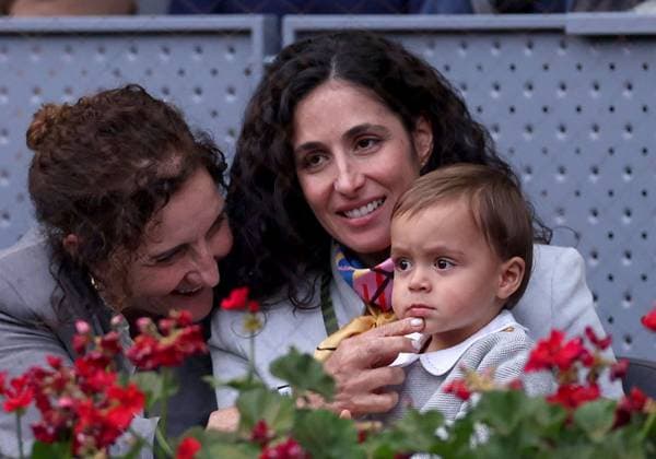 Rafael Nadal s son, wife, and mother in law Mutua Madrid Open, Day 8, Tennis, La Caja Magica, Madrid, Spain - 29 Apr 2024  Copyright: xEllaxLing Shutterstockx 14447604cs