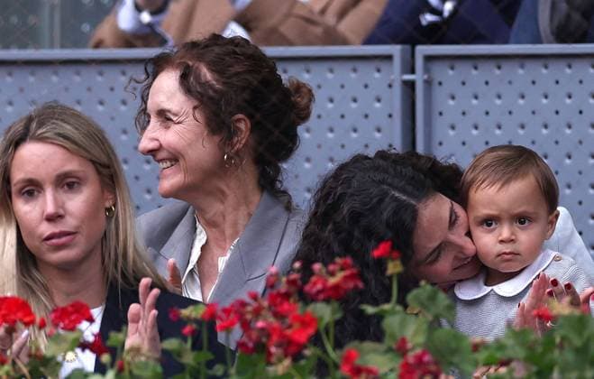 Tennis, ATP tournament in Madrid, Rafael Nadals family in the stands