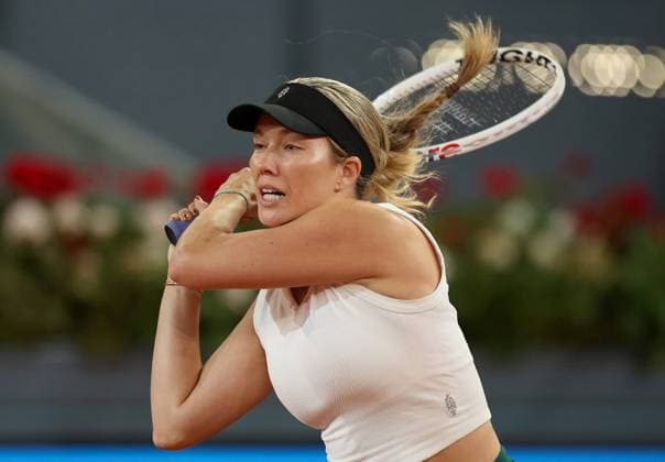 Danielle Collins of USA in action Mutua Madrid Open, Day 8, Tennis, La Caja Magica, Madrid, Spain - 29 Apr 2024  Copyright: xEllaxLing Shutterstockx 14447604dm