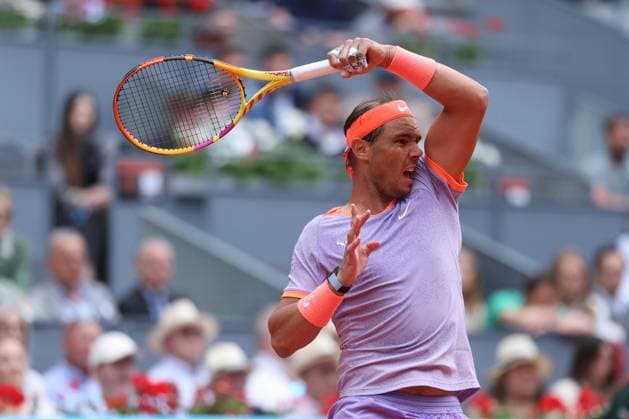 Rafael Nadal TENNIS : Mutua Madrid Open 2024 - 29 04 2024 AntoineCouvercelle Panoramic 