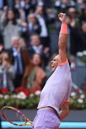 Sport Bilder des Tages Rafael Nadal TENNIS : Mutua Madrid Open 2024 - 29 04 2024 AntoineCouvercelle Panoramic 