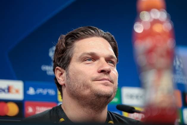 30 04 2024, Football, Season 2023 2024, UEFA Champions League, UCL, Press conference, Borussia Dortmund Atletico Madrid, Press conference with coach Edin Terzic Borussia Dortmund , Dortmund Signal Iduna Park NRW Germany xRHR PHOTO DEx Copyright: DennisxEwert RHR-FOTOx RHR-FOTO DE