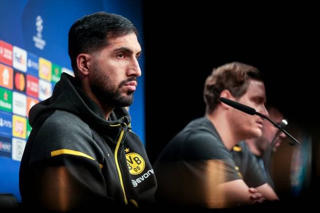 30 04 2024, Football, Season 2023 2024, UEFA Champions League, UCL, Press conference, Borussia Dortmund Atletico Madrid, Press conference with Emre Can Borussia Dortmund , Dortmund Signal Iduna Park NRW Germany xRHR PHOTO DEx Copyright: DennisxEwert RHR-FOTOx RHR-FOTO DE