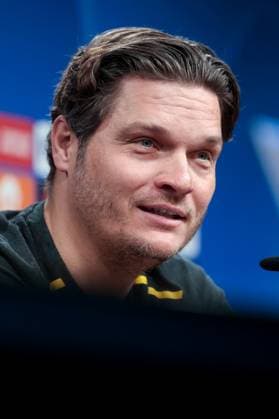 30 04 2024, Football, Season 2023 2024, UEFA Champions League, UCL, Press conference, Borussia Dortmund Atletico Madrid, Press conference with coach Edin Terzic Borussia Dortmund , Dortmund Signal Iduna Park NRW Germany xRHR PHOTO DEx Copyright: DennisxEwert RHR-FOTOx RHR-FOTO DE
