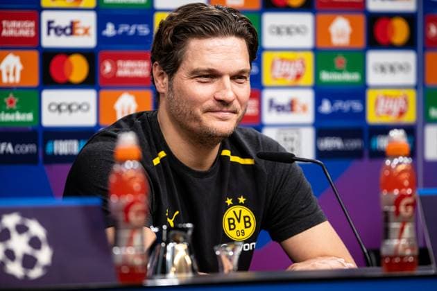 Borussia Dortmund 30 04 2024 Edin Terzic Borussia Dortmund, Head Coach press conference before the UEFA Champions League match Borussia Dortmund FC Paris Saint Germain, Signal Iduna Park, Dortmund 30 04 2024 Copyright: xBEAUTIFULxSPORTS Buriakovx