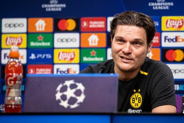 Borussia Dortmund 30 04 2024 Edin Terzic Borussia Dortmund, Head Coach press conference before the UEFA Champions League match Borussia Dortmund FC Paris Saint Germain, Signal Iduna Park, Dortmund 30 04 2024 Copyright: xBEAUTIFULxSPORTS Buriakovx