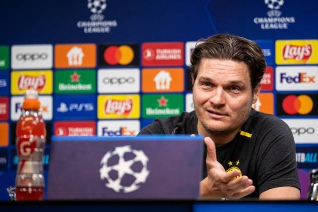 Borussia Dortmund 30 04 2024 Edin Terzic Borussia Dortmund, Head Coach press conference before the UEFA Champions League match Borussia Dortmund FC Paris Saint Germain, Signal Iduna Park, Dortmund 30 04 2024 Copyright: xBEAUTIFULxSPORTS Buriakovx