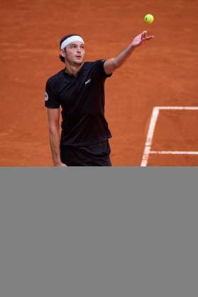 Mutua Madrid Open - Day Nine Taylos Fritz of United States serves against Hubert Hurkacz of Polonia during day nine of the Mutua Madrid Open 2024 at Caja Magica on April 30, 2024, in Madrid, Spain. Madrid Caja Magica Madrid Spain RL_MMO24_01102 Copyright: xRicardoxLarreinax
